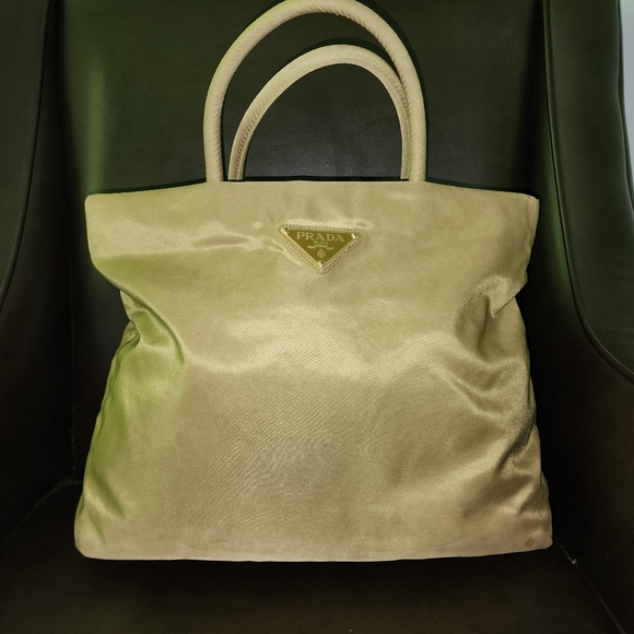 Prada Handbags - COPY - Prada Green Nylon Tote Handbag